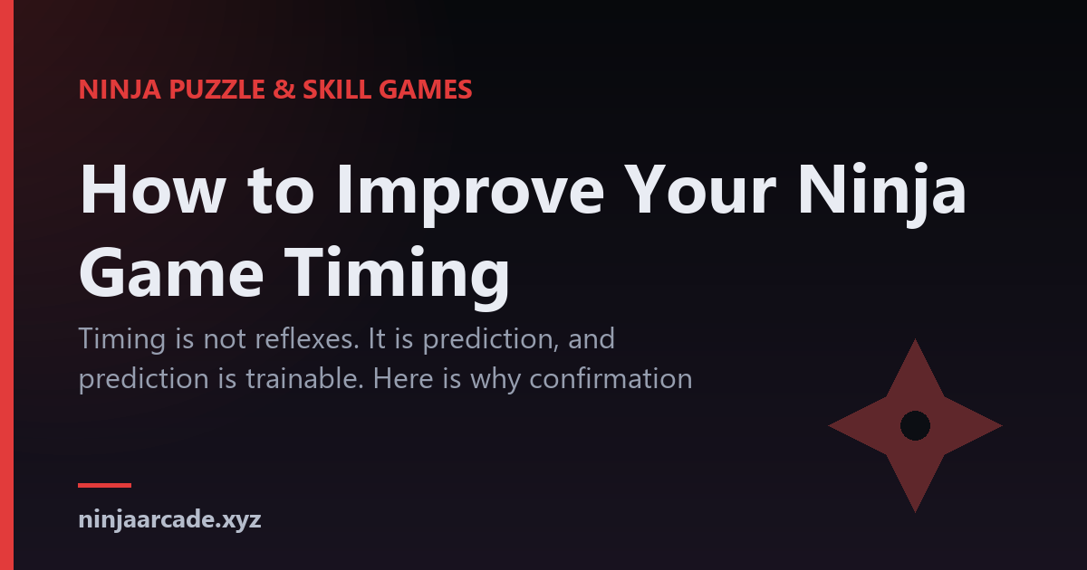 A ninja poised before a marker reaches a highlighted target zone